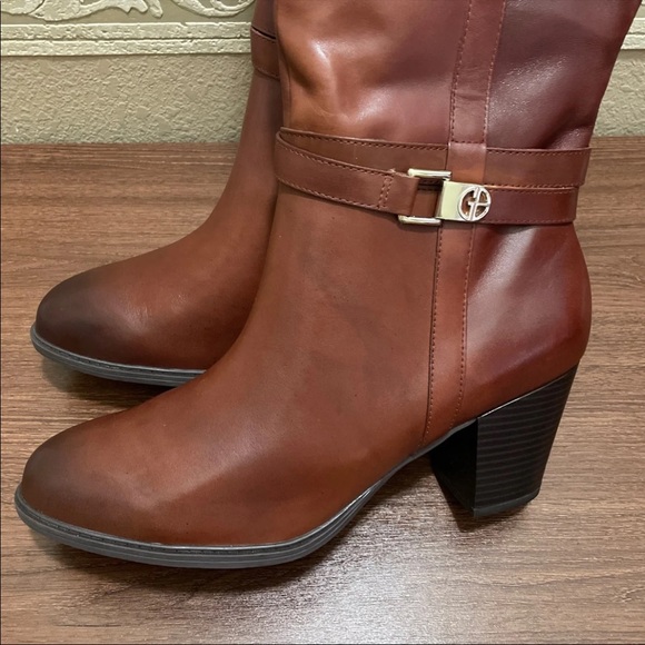 New Giani Bernini Womens Rozario Almond Toe Mid-Calf Fashion Boots - Picture 7 of 12